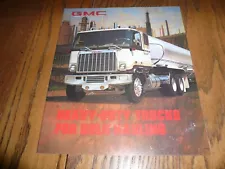 1981 GMC Heavy Duty Trucks for Bulk Hauling Sales Brochure - Vintage