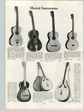 1929 PAPER AD New Art Modern Ukulele Banjo Mandolin Roy Smeck Tenor Vita Guitar