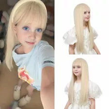 Blonde Wig with Bangs for Kids Long Blonde Wig Long Straight Child Wig Blonde...