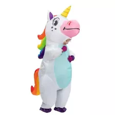 Spooktacular Creations NWT Kids Inflatable Unicorn Costume Size 7-10 Years