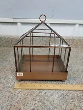 House Shaped Glass Terrarium 8" x 6" x 10" tall