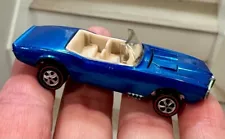 1968 Hot Wheels Redline Blue Custom Firebird! White Interior! Near Mint!