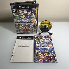 Mario Party 4 (Nintendo GameCube, 2002) Case Disc & Manual Tested