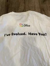 Vintage Microsoft Office I've Evolved. Have You? Dinosaur Promo Medium Shirt