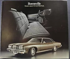 1973 Pontiac Bonneville Large Folder Hardtop Coupe Sedan Excellent Original 73