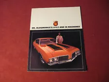 1970 Olds Oldsmobile W Machine 442 Sales Brochure Booklet Catalog