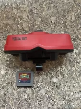 Nintendo Virtual Boy Console for Repair/Parts TESTED, only Right Eye Works