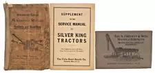 THREE 1900's FARM EQUIPMENT CATALOGS, McCORMICK, SILVER KING TRACTORS, S FREEMAN