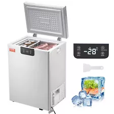 VEVOR Chest Freezer 3.5cu.ft/99L Compact Deep Freezer &amp; 2 Removable Baskets