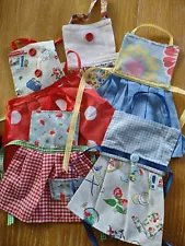 SALE! Handmade Cath Kidston inspired cotton clothes aprons for 18" toy