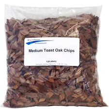 USA OAK CHIPS 2 LBS MEDIUM TOASTED AMERICAN OAK BOURBON WHISKEY/WINE /RUM/ BEER