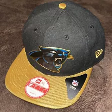 Carolina Panthers NFL Hat Cap Gold Embroidered Logo New Era 9Fifty Collector’s