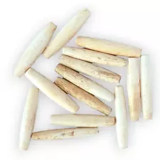 30 pcs Bone Genuine Hair Pipe Beads 1'' 1 ½ " 2'' for Native American Jewelry