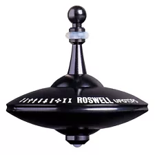 UFO Tops - Roswell | Metal Spinning Top | Color: Midnight Black