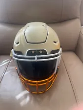 2 tone chrome riddell speed flex football helmet adult large.