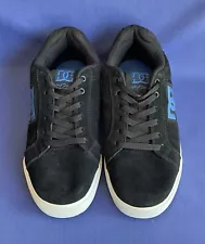 Men's DC Shoes Black/Blue Rob Dyrdek Skateboarding Shoes 302864 Size 10.5 GUC