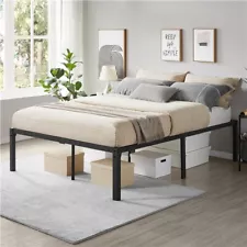 Metal Platform Bed Frame Non-Slip Design 14/16/18 Inch USED