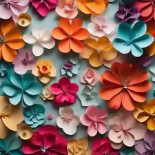 Eco-friendly paper flower wall decor , gift