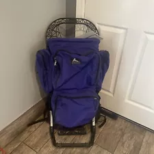 Gregory Vintage External Frame Blue/ Purple Large Backpack Trail Hiking Camping