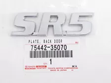 Genuine OEM Toyota 75442-35070 "SR5" Trunk Emblem Nameplate Logo 96-02 4Runner (For: 2002 Toyota 4Runner SR5)