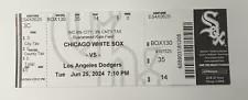 FULL TICKET-LOS ANGELES DODGERS/CHICAGO WHITE SOX JUNE 25, 2024-OHTANI HOME RUN