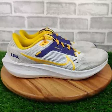 Nike Air Zoom Pegasus 40 LSU Tigers Shoes Mens Size 8 Running DZ5959-100