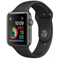 Apple Watch Series 2 (42mm GPS) Gray AL Body Black Band - New