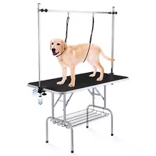 Dog/Pet Grooming Table Foldable Height Adjustable - 42-inch Portable Dog Groo...