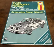 HAYNES Buick Oldsmobile Pontiac Full-Size Models 1985 - 1995 19020 Repair Manual (For: 1988 Pontiac Bonneville SSE)