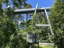 100' Hydraulic Tilt Down wind turbine tower