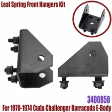 For 1970-74 Cuda Dodge Challenger Barracuda E-Body Leaf Spring Front Hangers Kit