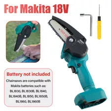 For Makita 18V Battery Cordless Mini Chainsaw Electric Chain Saw Wood Cutter