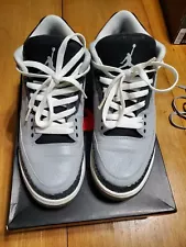 Size 10.5 - Air Jordan 3 Retro Wolf Grey