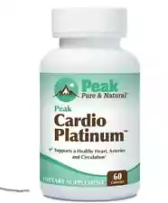 Peak Pure & Natural Peak CARDIO PLATINUM 60 Caps For Heart Health & Circulation