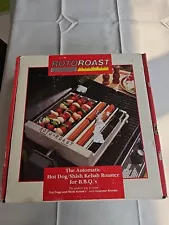 Roto Roast hot dog / sausage /Shish Kebab roller Attachment For BBQ portable