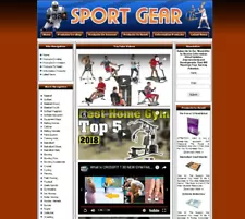 SPORT GEAR WEBSITE FOR SALE. FREE Domain Name.