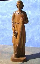 Old Finely Carved Jesus The Carpenter Wood Santos figures New Mexican 12"Tall