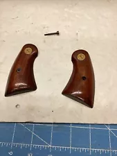 Vintage Colt Wood Grips For Revolver