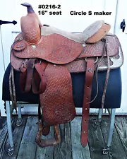 Nice 16" brown western show or trail saddle