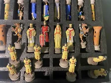 Medieval Times Crusades set chess men Arabians vs Christians Crusade NO Board