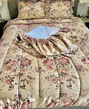 Ralph Lauren Guinevere Aragon Medieval Floral KING Comforter Set + Sham + Skirt