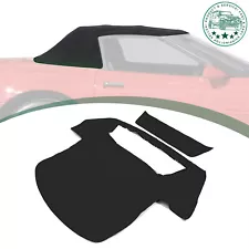 For 1986-1993 Chevy C4 Corvette #COR86989 Black Convertible Soft Top w/ Window