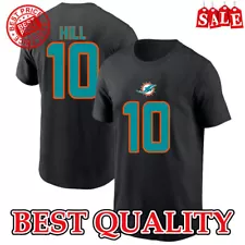 HOT SALE! Tyreek Hill Miami Dolphins 2023 Player Name & Number T-Shirt For Fans