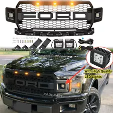 For 2018 2019 2020 Ford F150 Grill Raptor Style Front Bumper Grille Mesh w/LED (For: Ford Raptor)