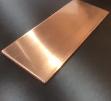 1/8" COPPER SHEET PLATE NEW 2"x4" .125 THICK *CUSTOM SIZES AVAILABLE*