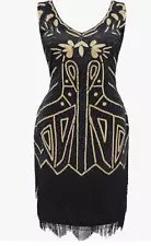 Babeyond Women's Plus Size Flapper Dress 1920's Beaded Great Gatsby Size 5XL