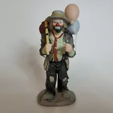 Emmett Kelly Jr FLAMBRO Clown Balloons For Sale Miniature Collection 5 1/2" tall