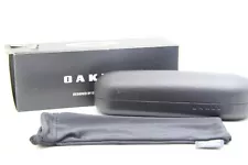 NEW OAKLEY BLACK AUTHENTIC EYEGLASSES SUNGLASSES CASE W/POUCH