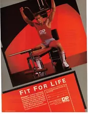 Vtg Print Ad 1980s 1984 DP Fit For Life Exercise Equipment Gympac Workout Man