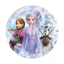 Round Frozen Elsa Backdrop Birthday Photo Background Party Studio Supplies